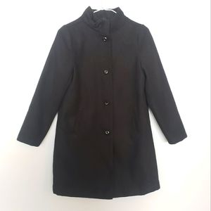 GYMBOREE Girls Black Wool Button Up Formal Winter Coat